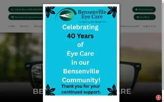 Bensenville Eye Care website
