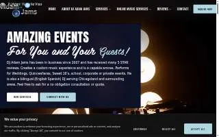 DJ Adam Jams website