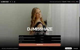 Dj Miss Haze website