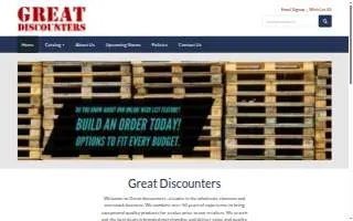Great Discounters Inc website