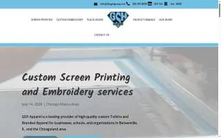 GSH Apparel website