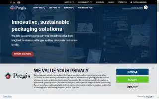 Pregis of Bensenville website