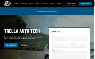 Trella Auto Tech website