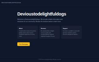 Devious to Delightful Dogs - Dog Training