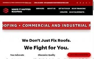 Make It Happen Roofing website