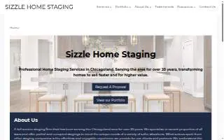 Sizzle Home Staging of Berwyn website