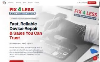 Fix4less Mobiles & Computers website