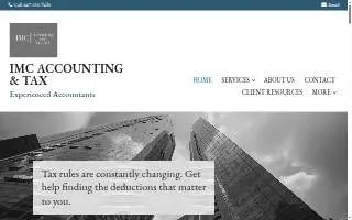 IMC Accounting & Tax LLC website