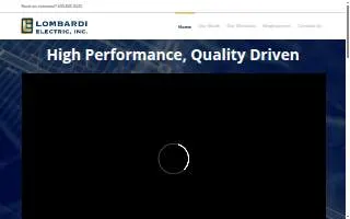 Lombardi Electric Inc website