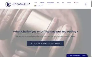 Lopez & Sanchez, LLP of Bloomingdale website