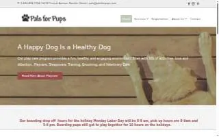 Pals for Pups of Bloomingdale website
