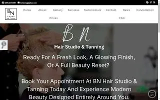 BN Hair Studio & Tanning website