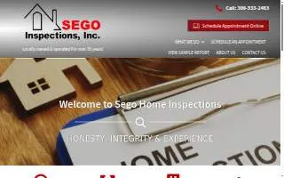 Sego Inspections Inc of Bloomington website