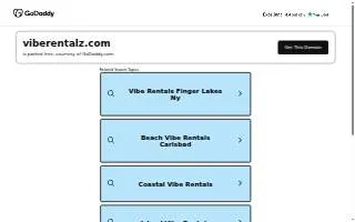 Vibe Rentalz LLC of Bloomington website