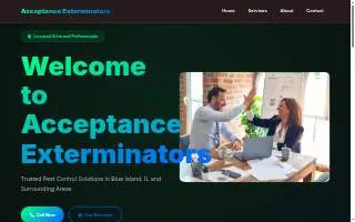 Acceptance Exterminators website