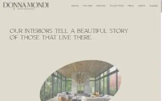 Donna Mondi Interior Design website