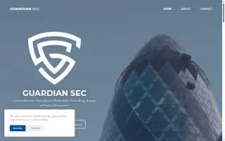Guardian Security Services website