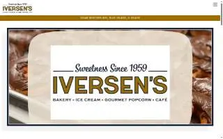 Iversen's Bakery website