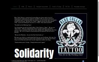 Blue Collar Tattoo website