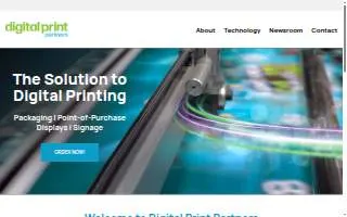 Digital Print Partners website