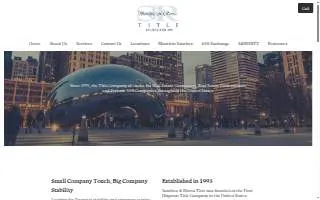 Sanchez & Rivera Title LLC of Bolingbrook website