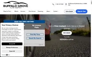 Buffalo Grove Auto Center website
