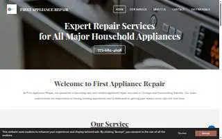 First Appliance Repair of Buffalo Grove website