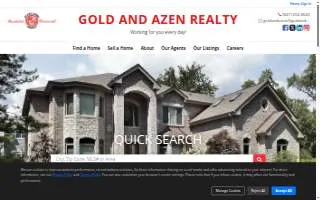 Gold & Azen Realty website