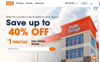 Public Storage of Buffalo Grove website