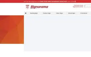 Signarama Wasatch Back website