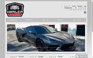 Harlem Auto Credit website