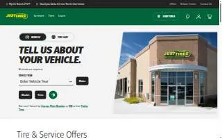 Just Tires of Burbank website