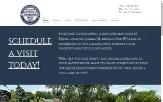 Santana's Landscaping website