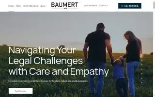 Baumert Law website