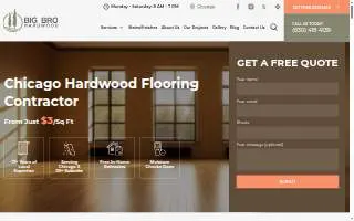 Big Bro Hardwood website