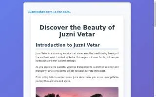 Juzni Vetar Logistics Inc website