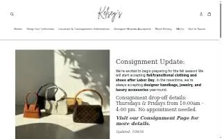 Kelsey Resale Boutique website