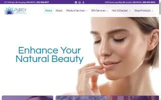 Purity Spa website