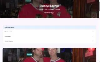 Bullseye Lounge website
