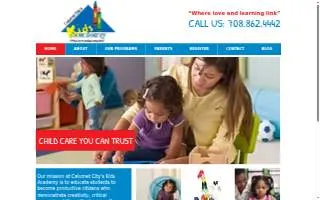 Calumet City's Kids Academy website