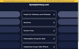 Hy-Vee Pharmacy of Canton website