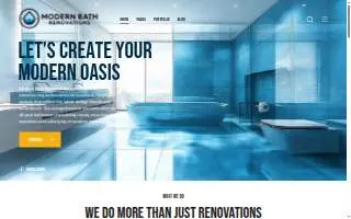 Modern Bath Renovations website