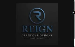 Reign Graphics and Designs website