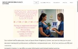 Spoon River Pregnancy Center website
