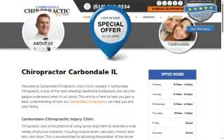 Carbondale Chiropractic Injury Clinic website