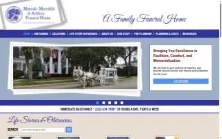 Meredith Funeral Home & Cremation Services website