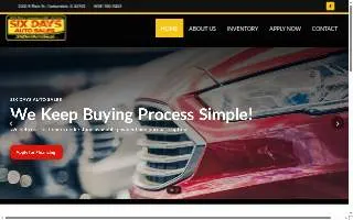 Six Days Auto Sales website