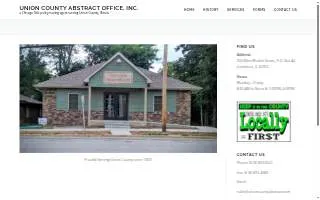 Union County Abstract Office, Inc. website