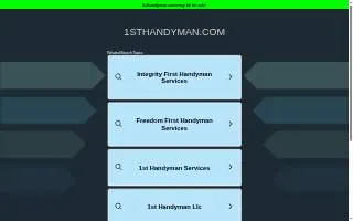 1ST Handyman Service website