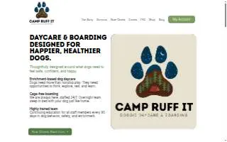 Camp Ruff It Doggie Daycare & Boarding of Carol Stream website